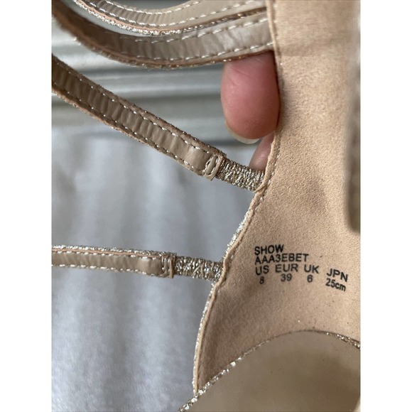 Women 8 Open Toe Ankle Strappy Back Zipper Heeled Sandals Dress Shoes - Picture 7 of 7